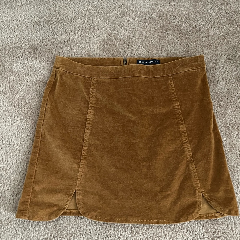 BRANDY MELVILLE corduroy Tan skirt
